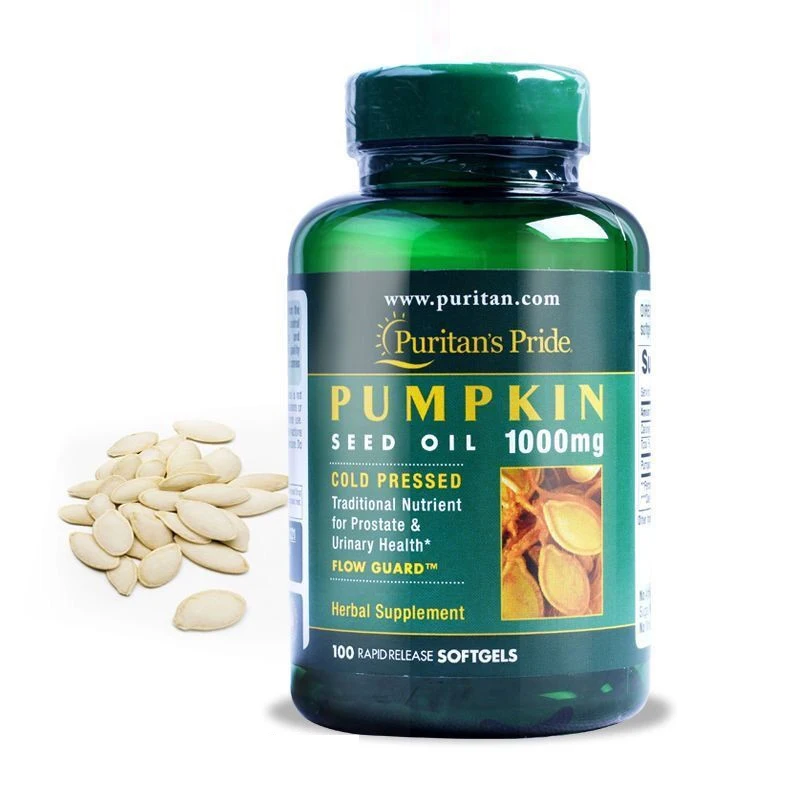 

100 Pills Pumpkin Seed Oil Soft Capsule of Men's Skin Care Products Top Health Care and Nutrition Supplement