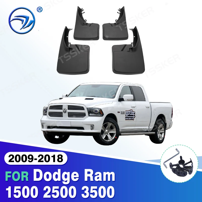 

For Dodge Ram 1500 2500 3500 2009-2018 4PCS Brand New Splash Guar Mud Guards Mud Flaps Fender Car Styling Auto Accessories
