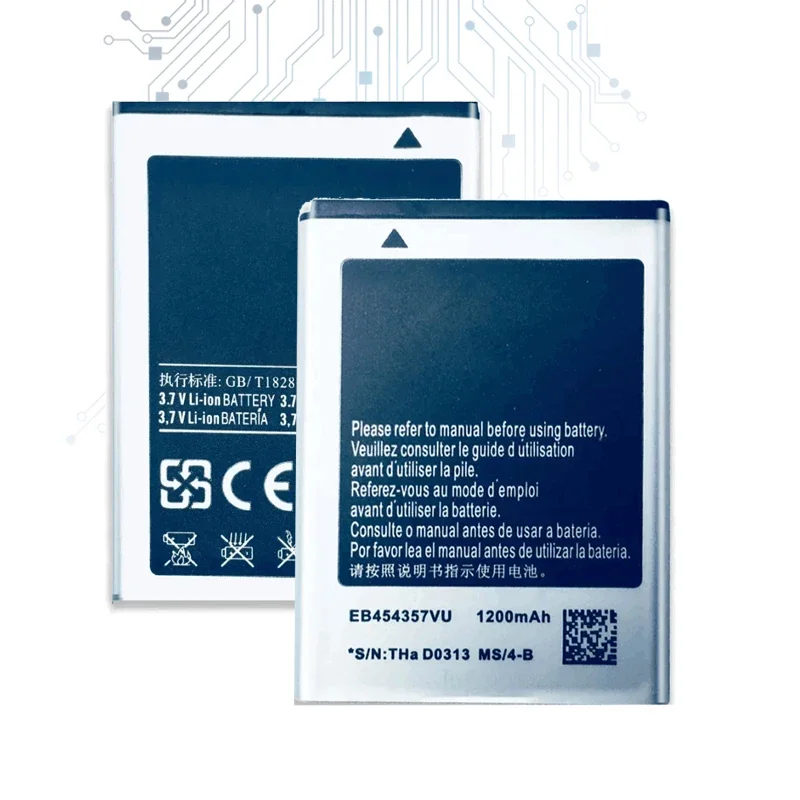 EB 454357 Аккумулятор VU для Samsung Galaxy Y Duos GT-S5360 GT-S5368 GT-S5380 GT-S5380D S5300 + номер отслеживания