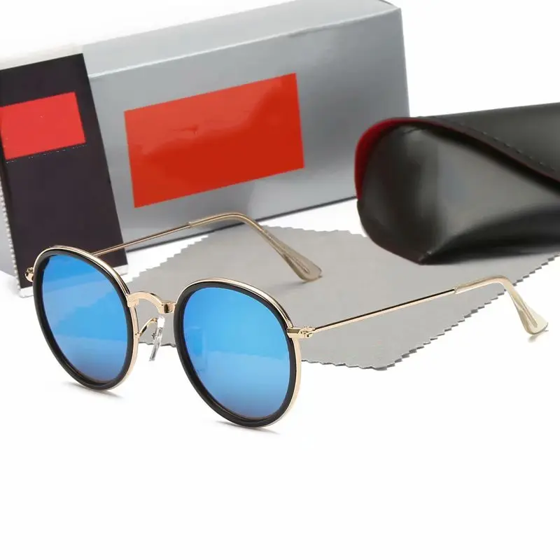 

2023 женские солнцезащитные очки ретро модные и металлические солнцезащитные очки Мужские поляризационные винтажные круглые дизайнерские брендовые солнцезащитные очки в оригинальной коробке