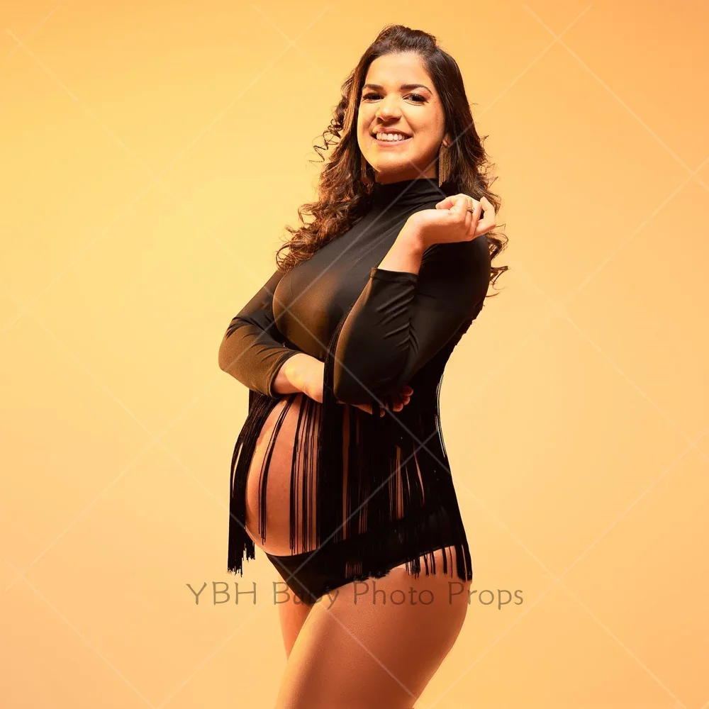 Одежда для беременных из эластичной ткани фотосессии размер короткий топ с