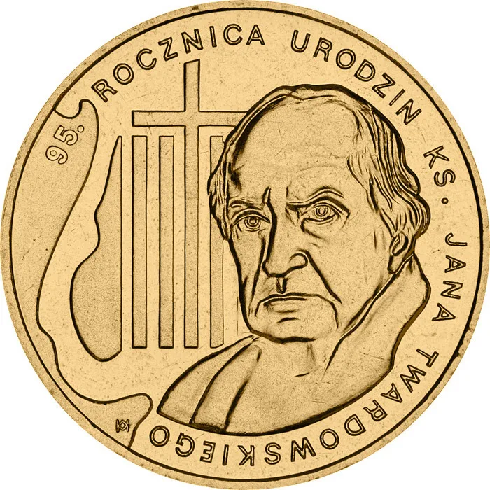

Poland 2010, 95 Th Anniversary of Father Tadowski's Birth 2 Zlotti Circulation Commemorative Coin100% Original