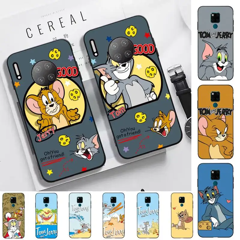 

BANDAI Tom and Jerry Phone Case for Huawei Mate 20 10 9 40 30 lite pro X Nova 2 3i 7se