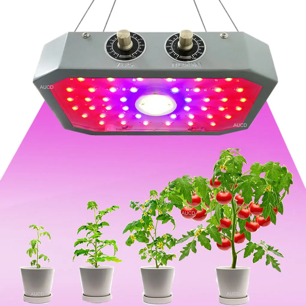 110W LED Red Blue COB Light Plant Flower Grow Lights Full Spectrum High-power Lighting Garden Greenhouse Vegetable Growth Lamps