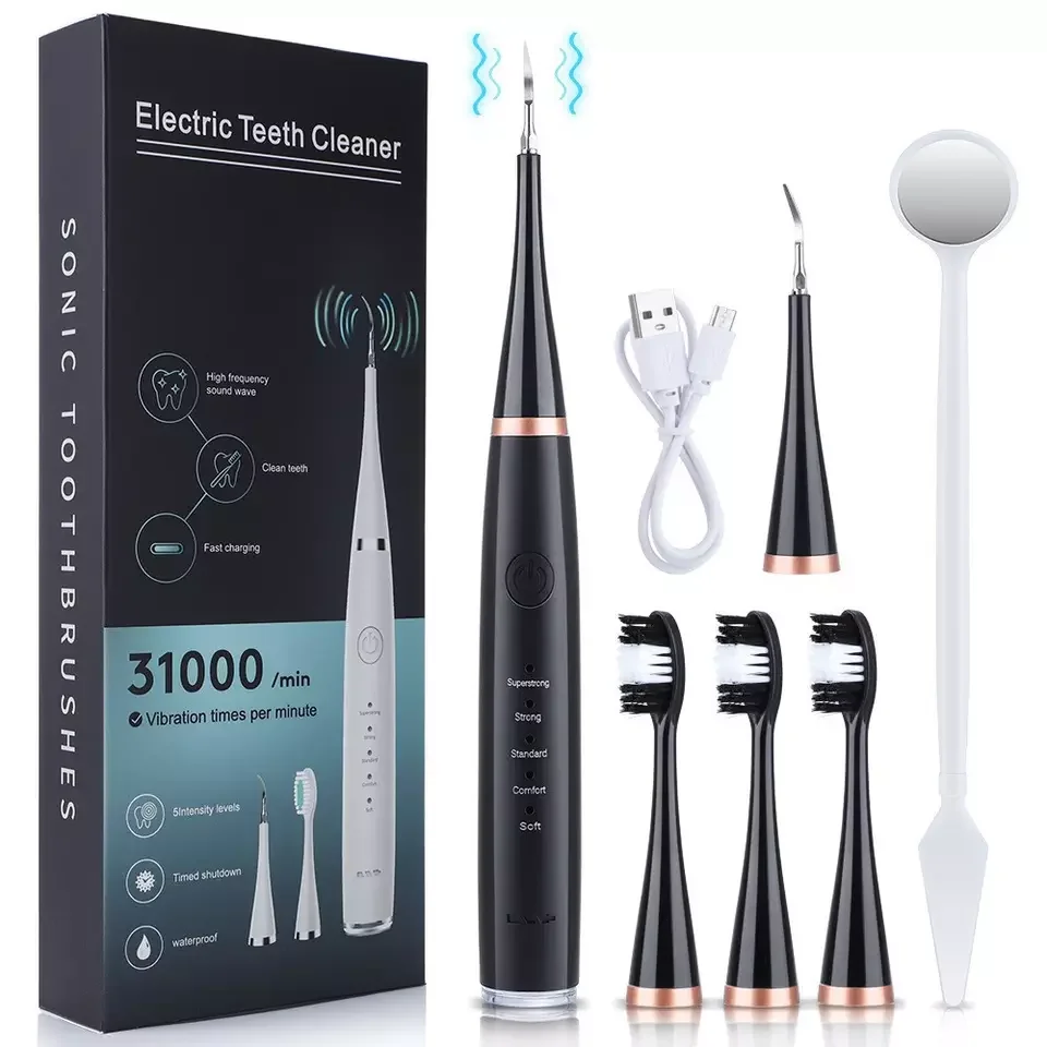 

Multifunctional Electric Teeth Cleaner Toothbrush Sonic Dental Teeth Scaler Dental Calculus Stains Tartar Plaque Remover Tool