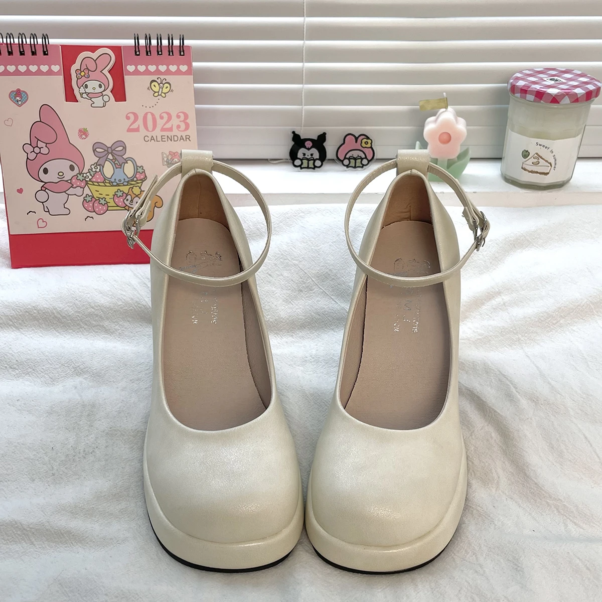 2023 Spring Autumn high heel Mary Jane shoes New Chunky heels Lolita shoes college girls retro Platform shoes Women sandals