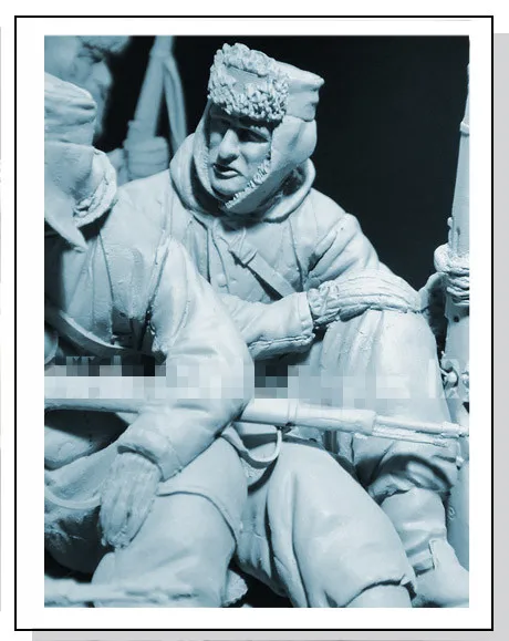 

1/16 Die Cast Resin Figure Model Assembly Kit WWII German Winter Soldier Model Assembly Toy Unpainted