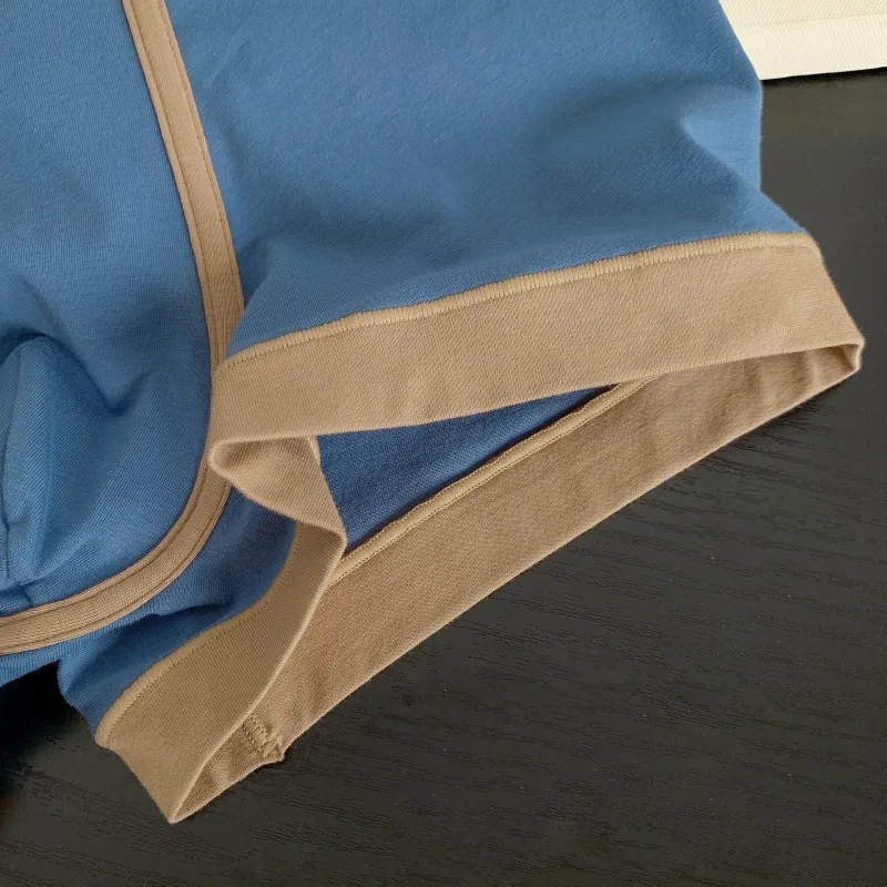 3Pieces Men's Panties Top Quality U Convex Cotton Underwear Men Boxer Shorts Trendy Color Matching Breathable Underpants Boxers