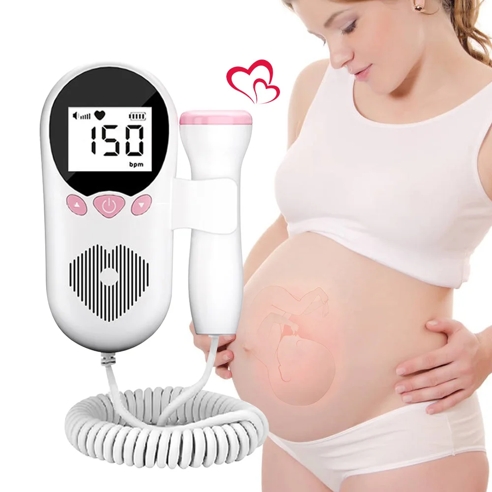 

3,0 МГц детский датчик сердечного ритма фетальный допплер детектор сердцебиения для монитора сердечного ритма ЖК-измеритель пульса без ради...