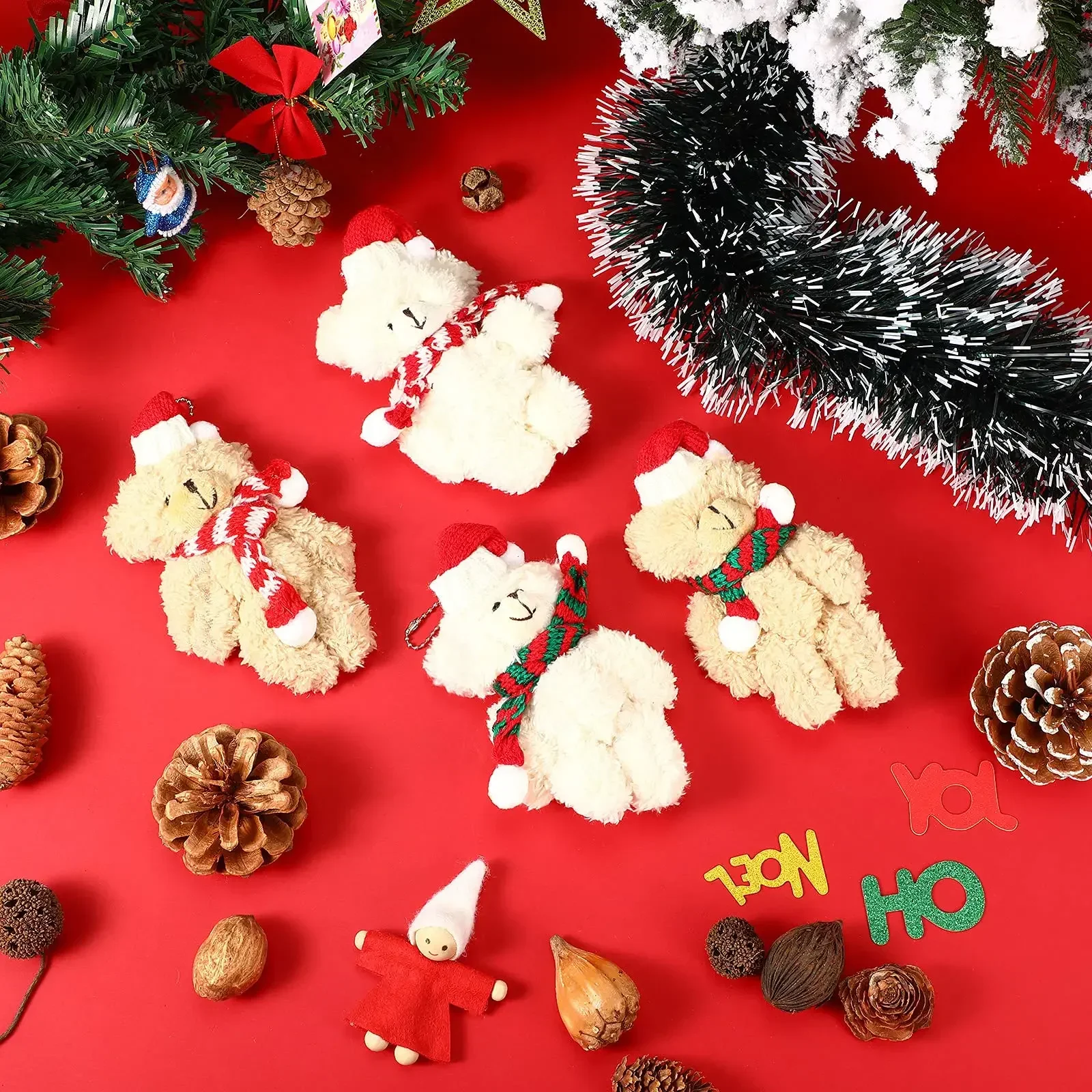 40/36/24/12 шт. рождественские плюшевые мишки подарок рождественский медведь подарки