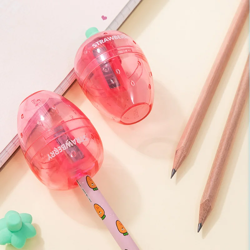 

1Pc Strawberry Pencil Sharpener Manual Pencil Planer Cutting Knife Machine for Students Gifts Office Stationary School Supplies