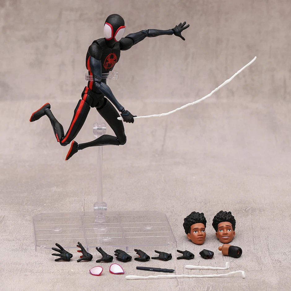 

Майль Моралес/паук-Гвен Человек-паук поперек паука SHF фигурка игрушки Коллекционная модель игрушка