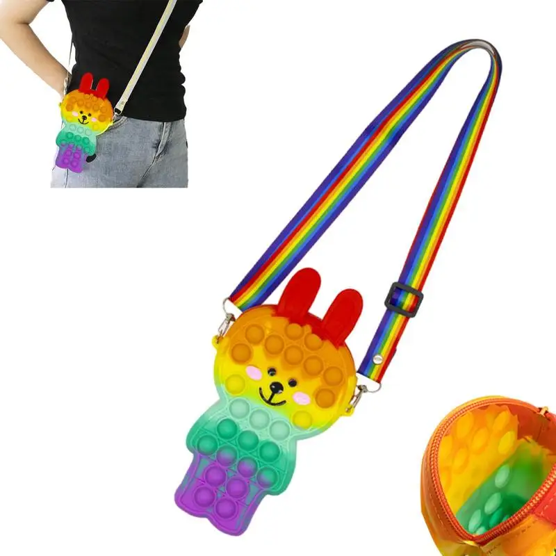 

Силиконовая сумка-антистресс в форме кролика