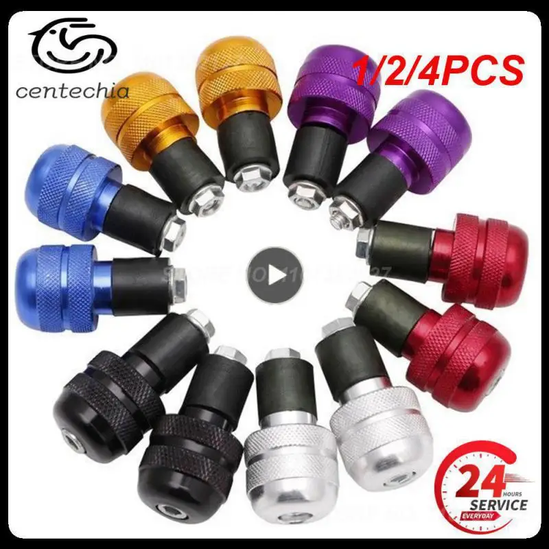 

1/2/4PCS Motorcycle Road MTB Bike Handlebar Hand Grips Bar End Plug 22mm Motor Handlebar Counterweight Grips Ends