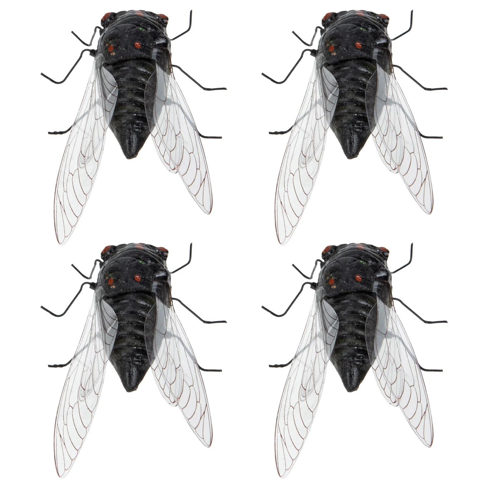

4pcs Artificial Cicada Teaching Model Educational Cicada Figures Insect Shaped Model