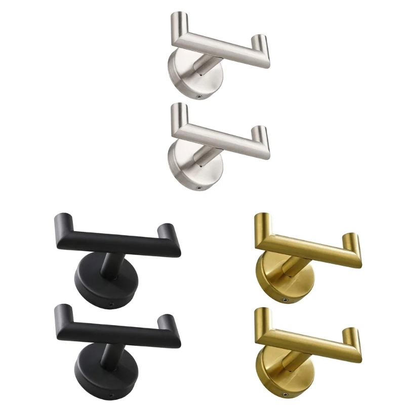 

2pcs Stainless Steel Towel Hook Metal OrganizationOffice Bedroom Bath Ball