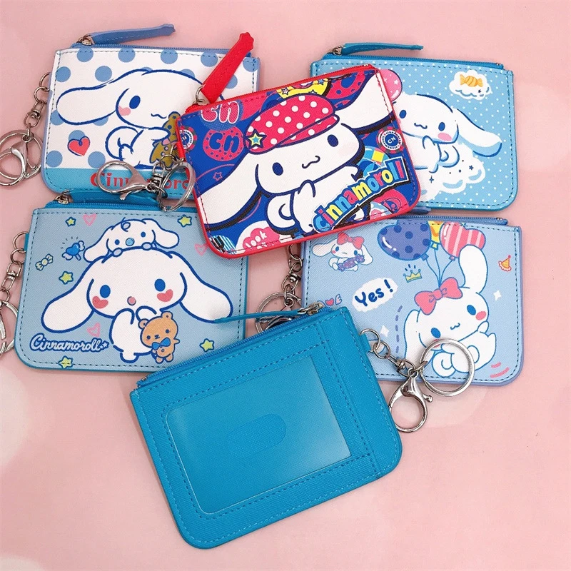 Оригинальный кошелек Sanrio с аниме Hello Kitty женская сумка Kulomi Melody Cinnamoroll Мультяшные