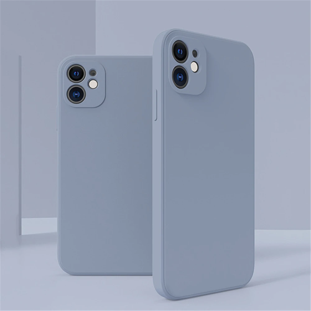 

Оригинальный квадратный чехол из жидкого силикона для телефона iPhone 13 11 12 Pro Max Mini X XR XS 7 8 Plus SE 2020 противоударный чехол-накладка