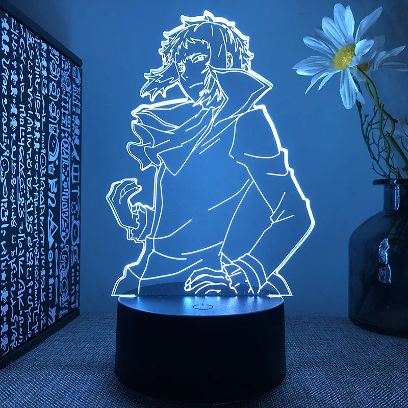 

BUNGO STRAY DOGS Ryunosuke Akutagawa 3d led lamp for bedroom mange night lights anime action figure avatar room decor cute gift