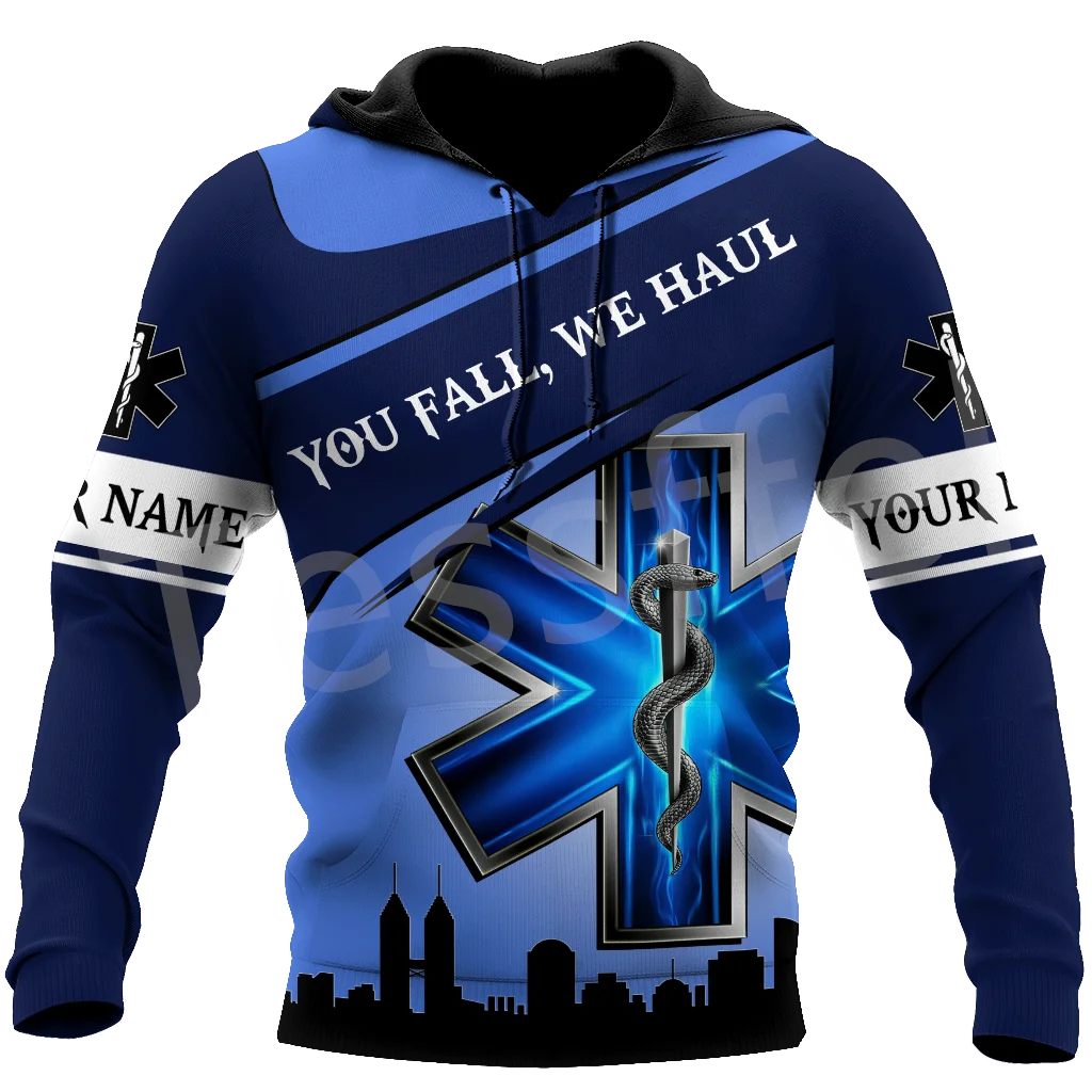 

Tessffel Custom Name Emergency Medical Technician EMT EMS Paramedic 3DPrint Men/Women Harajuku Casual Pullover Jacket Hoodies 16