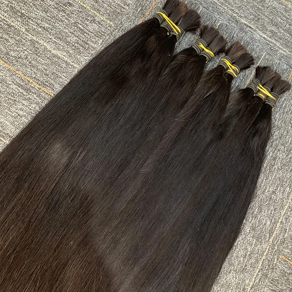 10A девственные 100% натуральные черные прямые человеческие волосы оптом для