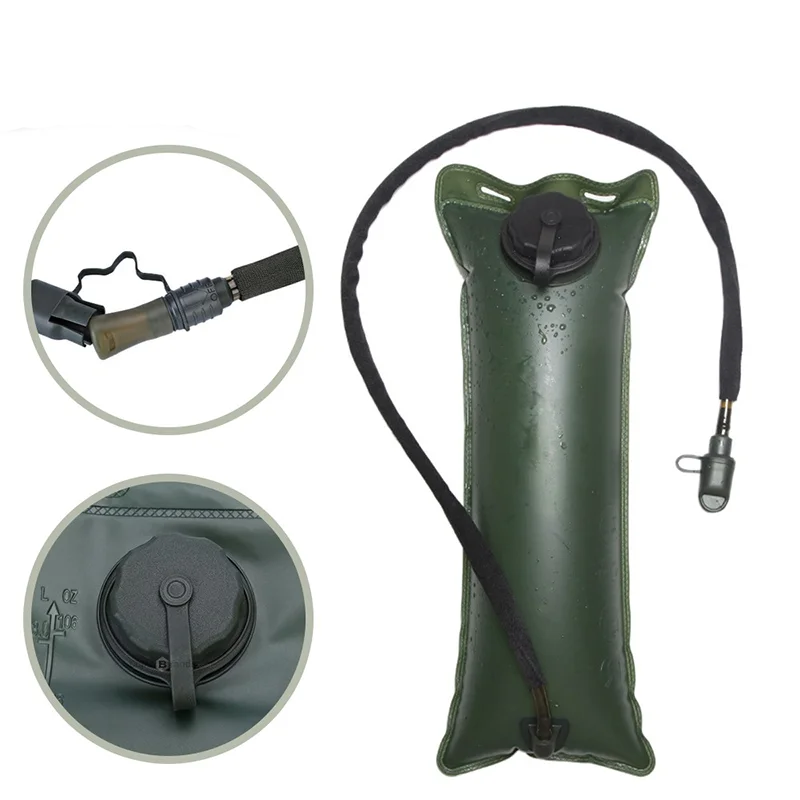 Mochila táctica de TPU de bajo perfil para ciclismo, sistema de hidratación al aire libre para turismo, senderismo y escalada, 3L