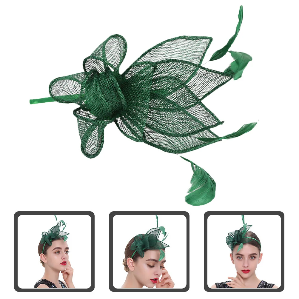 

Fascinator Hat Clip Lace Wigs Headband Vintage Headpiece for Women Girls