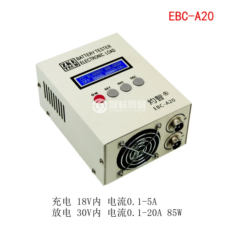 Купи Ebc-a20 Electronic Load Battery Capacity Tester Lithium Iron Lithium Ternary 85W 20A Charging and Discharging Instrument за 7,412 рублей в магазине AliExpress