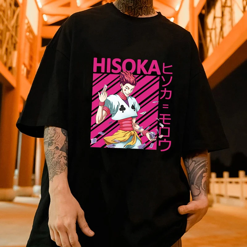 

Anime Character Hisoka Printed Unisex T-Shirts Spring Summer Loose Clothing Classic Plus T-Shirt Fashion Style Men's T Shirts