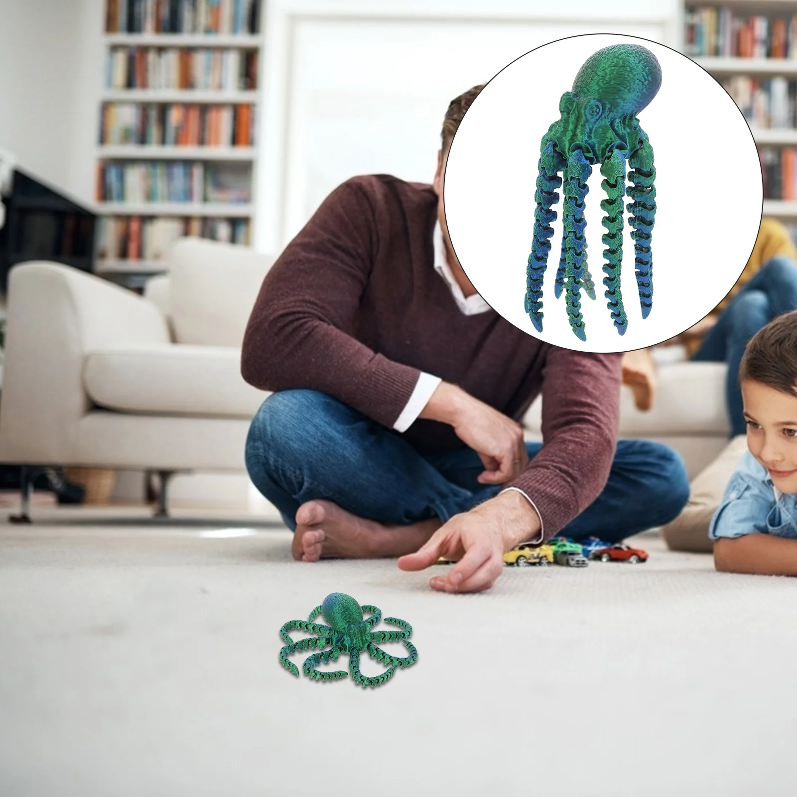 3D игрушечные игрушки-осьминоги гибкие шарнирные подвижные пластиковые