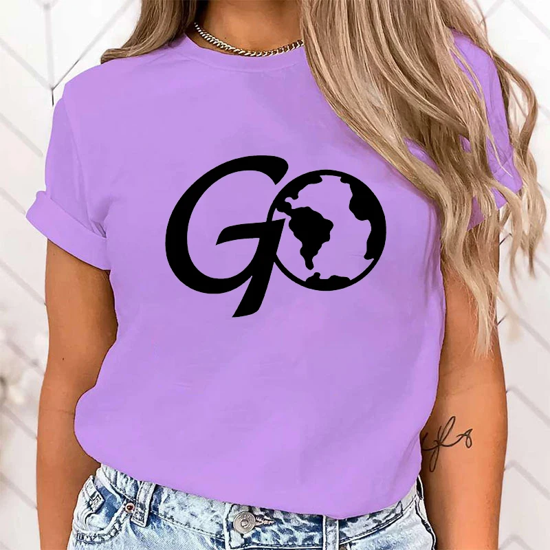(Премиум-футболка) новая Защитная футболка для океана Go с принтом женская летняя