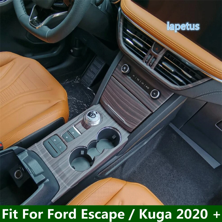 

Headlight Switch / Glass Lift Button / Gear Box Shift Panel Cover Trim For Ford Escape / Kuga 2020 - 2023 Wood Grain Accessories
