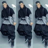 16 male solider vest harem pants long sleeves pullover fashion street dance clothes for 12inch action figure body