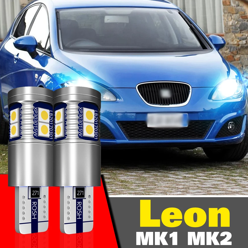 

For Seat Leon 1 MK1 1M 2 MK2 1P Accessories 1999-2012 2005 2006 2007 2008 2009 2010 2011 Parking Light 2pcs LED Clearance Lamp