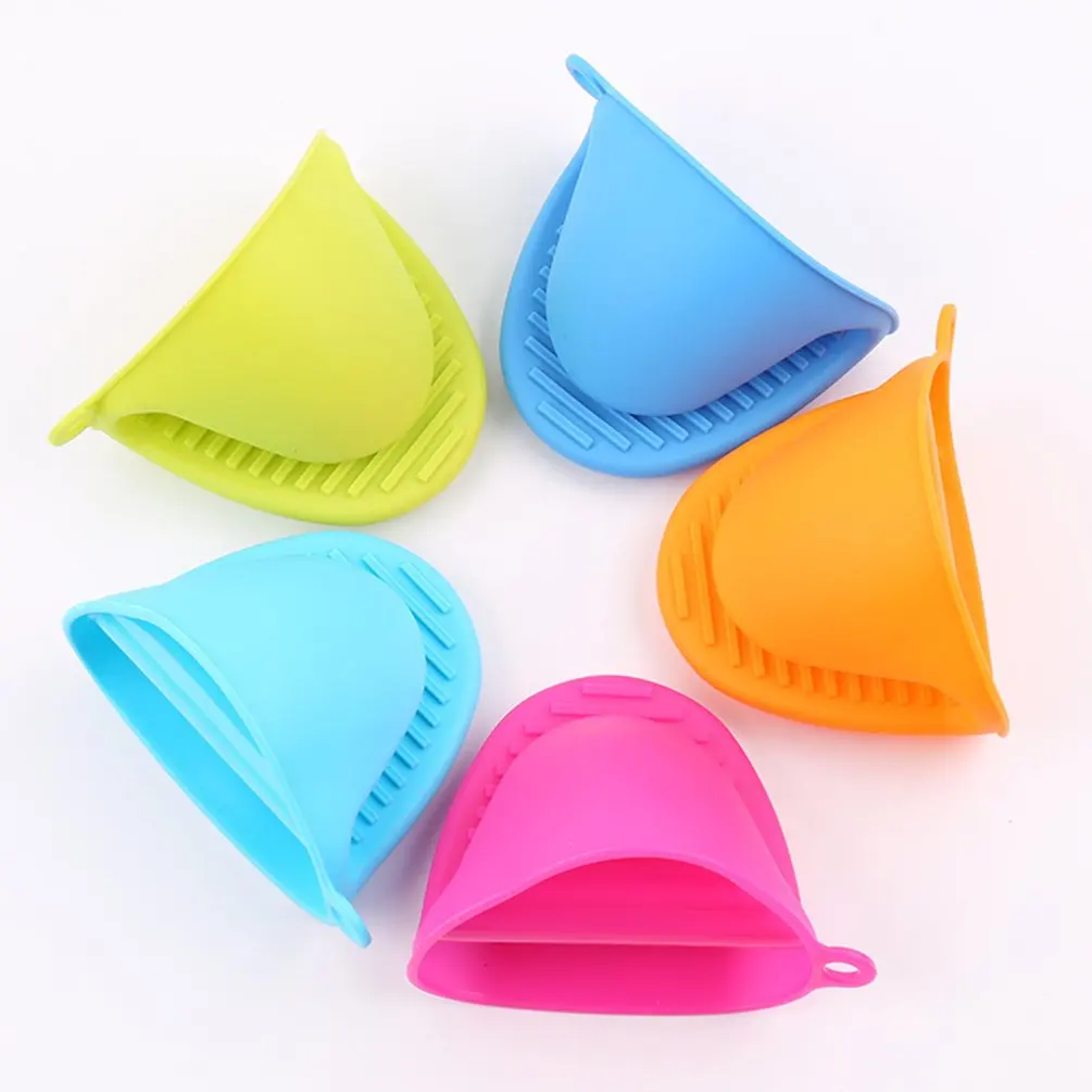 

3Pcs Kitchen Baking Silica Gel Heat Insulation Clip Anti Scalding Non Slip Gloves Household Bowl Oven Microwave Oven Kitchen