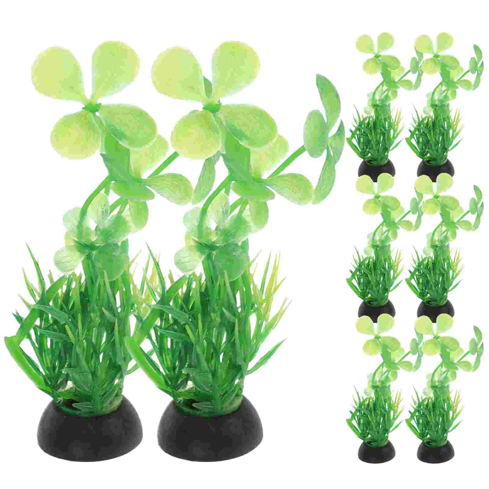 

10 Pcs Fish Tank Ornaments Fish Tank Decoration Botanical Decor Artificial Flowers Aquarium Landscaping