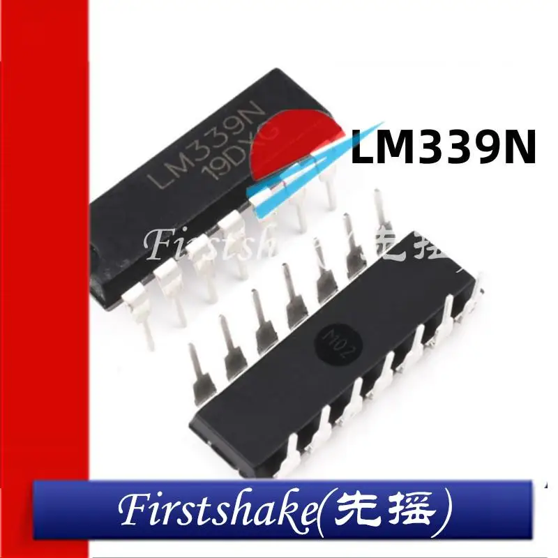 

5Pcs Original Authentic In-line LM339N DIP-14 Four-way High Precision Voltage Comparator IC Chip
