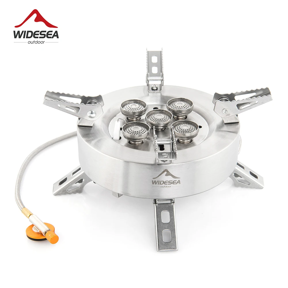 

Widesea Camping Tourist Burner Big Power Gas Stove Cookware Portable Furnace Picnic Barbecue Tourism Supplies Outdoor Recreation