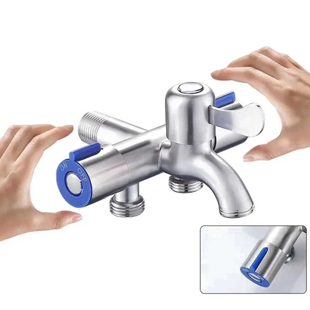 Трехходовой кран из нержавеющей стали смеситель для раковины стиральная машина
