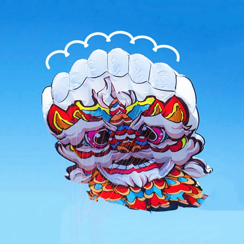 Бесплатная доставка лев воздушный змей мягкий для взрослых воздушные змеи линия