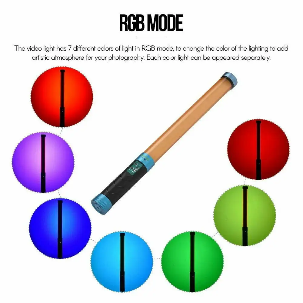 NiceFoto TC-288 3000K-9000K портативный двухцветный RGB светодиодный светильник | Электроника