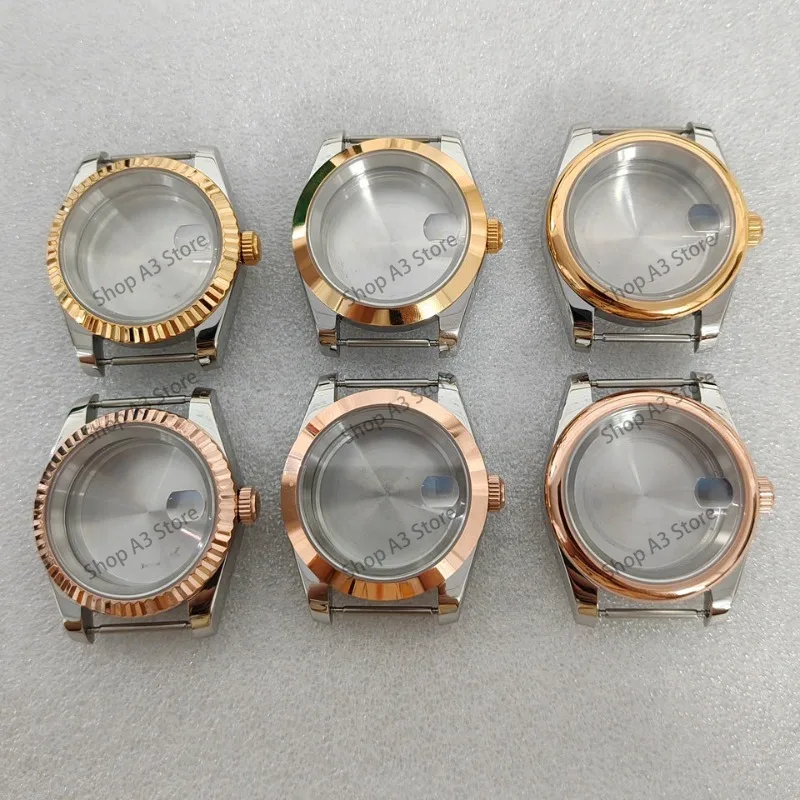 Фото Аксессуары: увеличительное стекло Gin-Rose 36/39, корпус Oyster Perpetual с кольцом в форме собачьего зуба, механизм NH35. №5