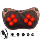 Электрический шиацу-массажер, для шеи, спины, поясницы и всего тела, многофункциональная массажная подушка для дома и автомобиля