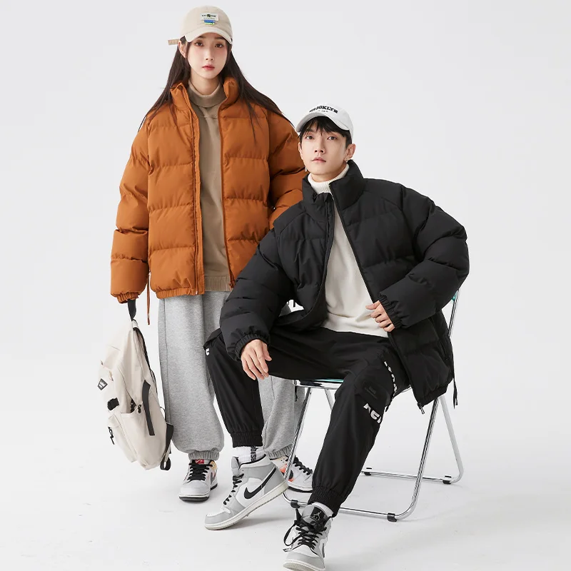 2022 New Men's Winter Thickened Warm Couple's Cotton Jacket Korean Fashion Teenager Student Handsome Loose Versatile Cotton coat
