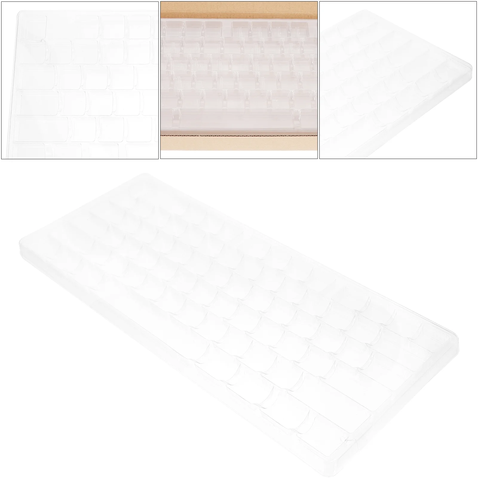 

Keycap Box Transparent Keycaps Keycaps Storage Box Split Keyboard Keycaps Holder Kraft Paper DIY Mechanical Keyboard Keycap Set