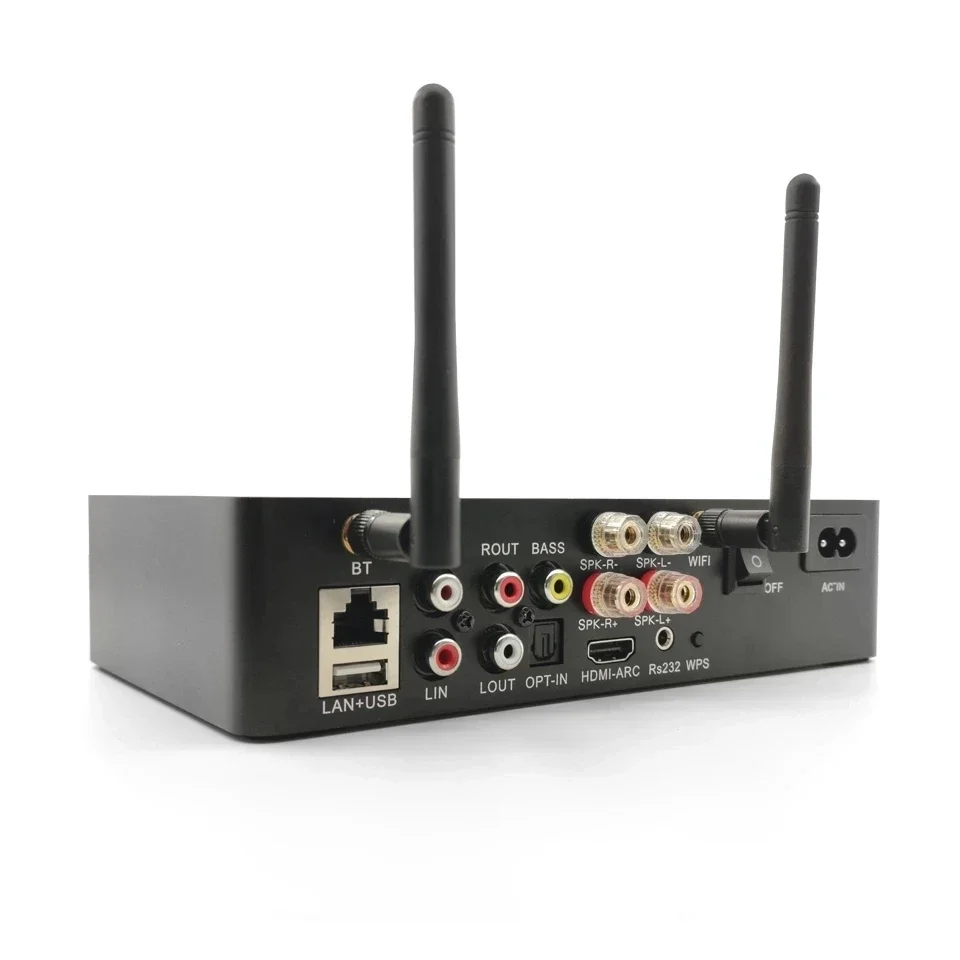 WA60 60 Вт * 2 ESS9023 Wi-Fi и Bluetooth HiFi стерео цифровой многокомнатный усилитель класса D с