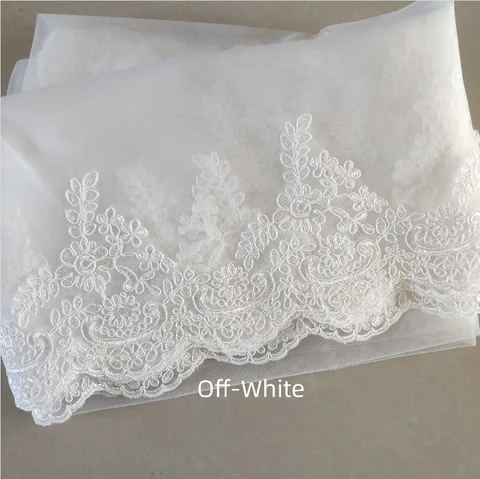 Кружевная фата hymli для свадьбы, длина до кончиков пальцев