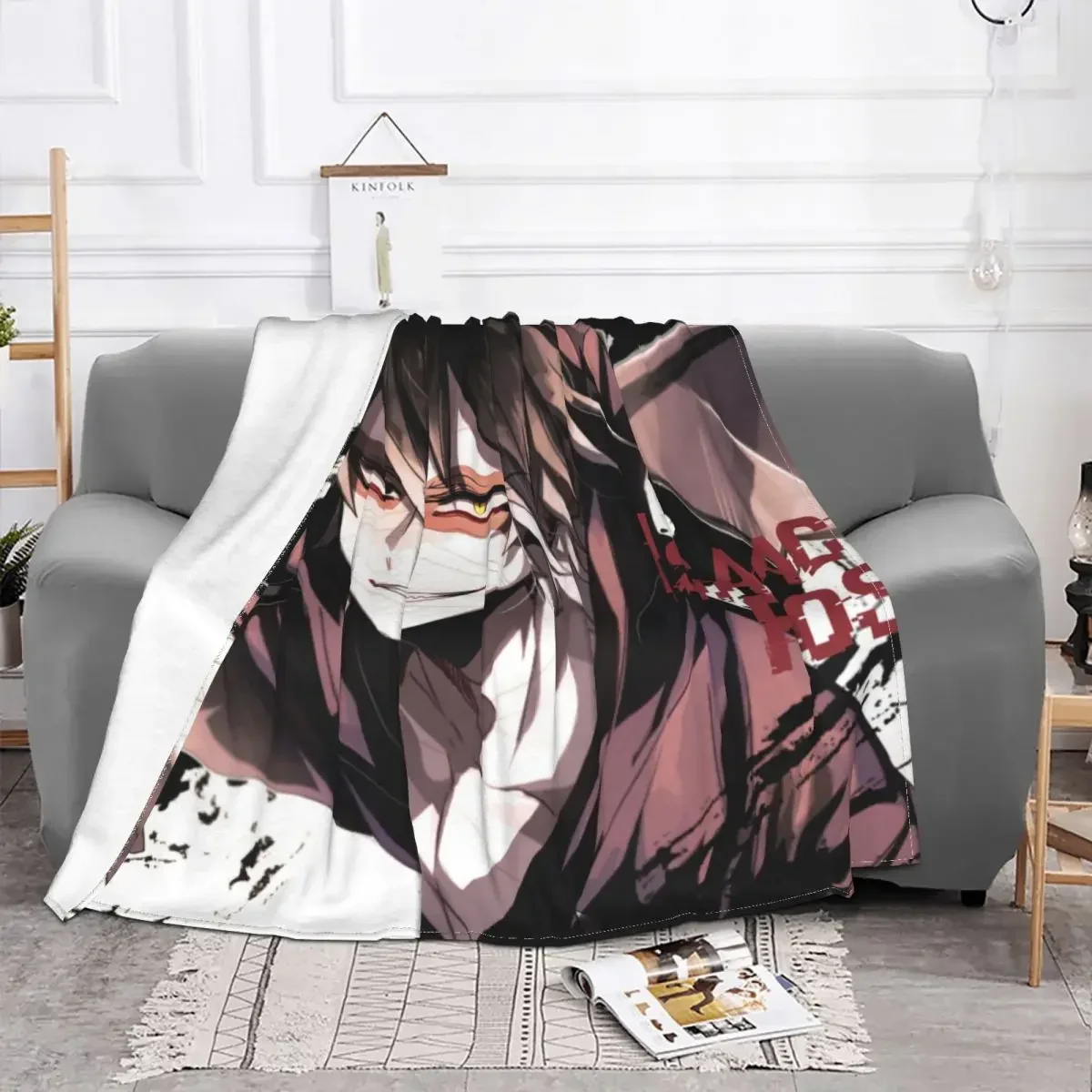 Одеяло Из Кораллового Флиса С Принтом Ангел Смерти И Исаака Мягкое Покрывало Для