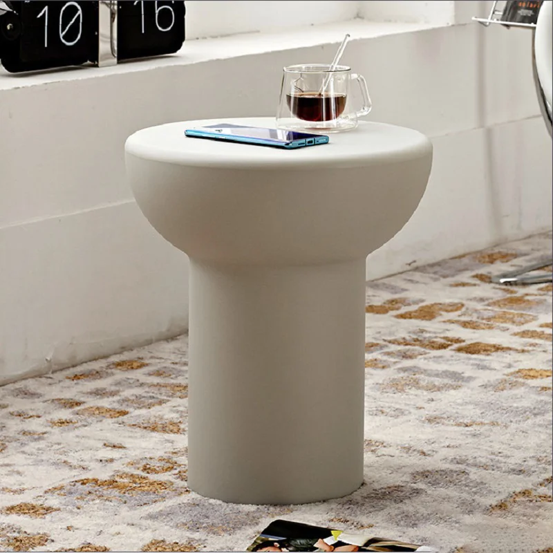 

Nordic Living Room Home Side Corners Round Coffee Table Plastic Modern Minimalist Bedroom Mini Stool Balcony Furniture WW50CT