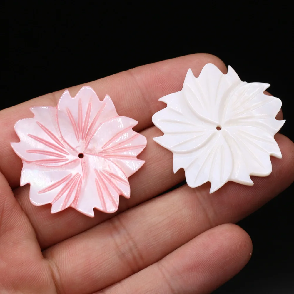 

Бусины-подвески в форме ракушек, натуральные пресноводные бусины белого и розового цветов для изготовления ювелирных изделий, браслетов, о...